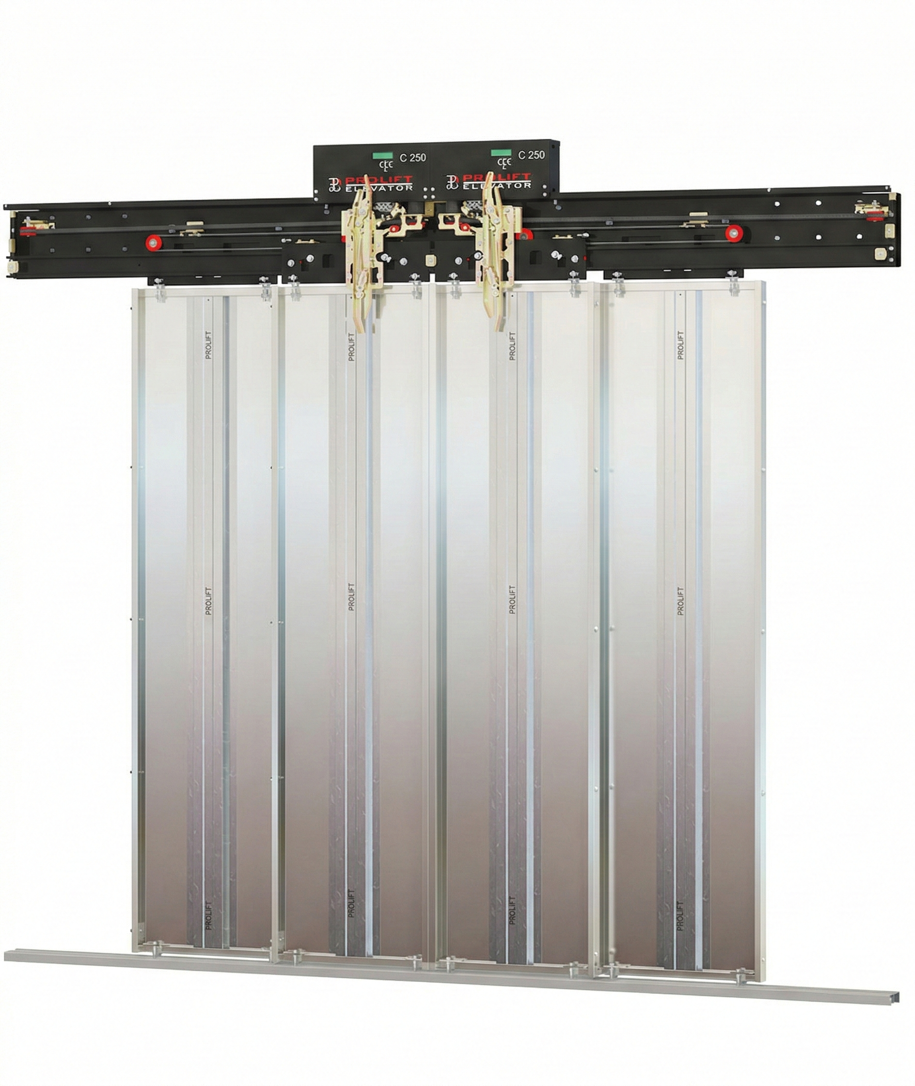 4 PANEL CENTER DOUBLE MOTORIZED CABIN DOOR